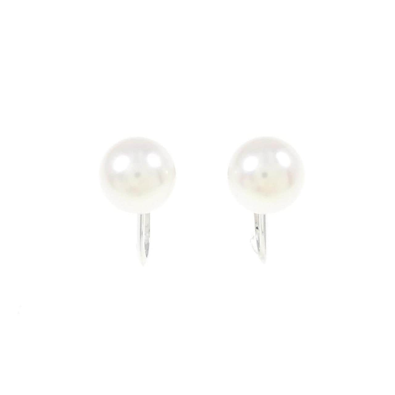 K14WG Akoya pearl earrings 7mm