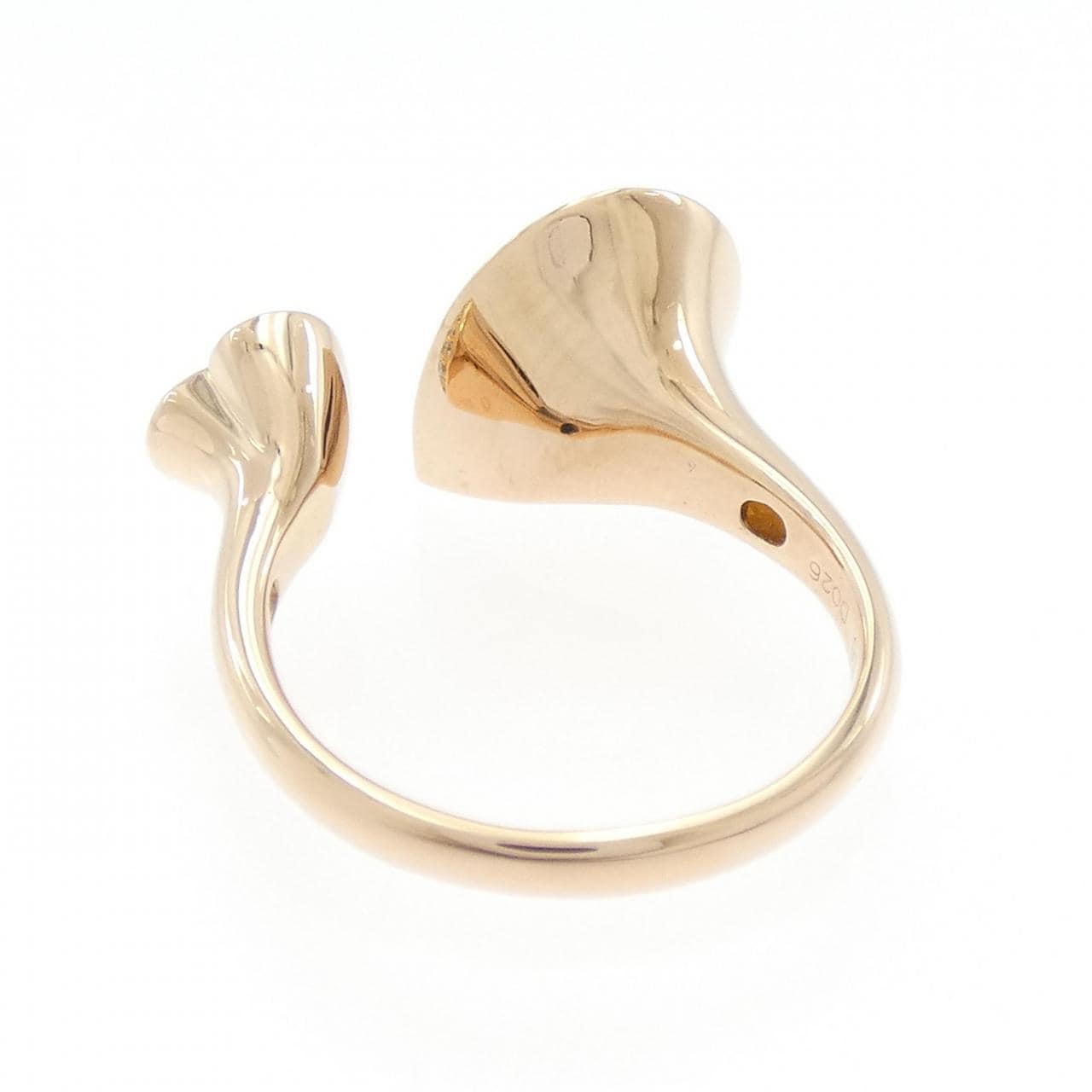 K18PG ハート シトリン リング 1.88CT