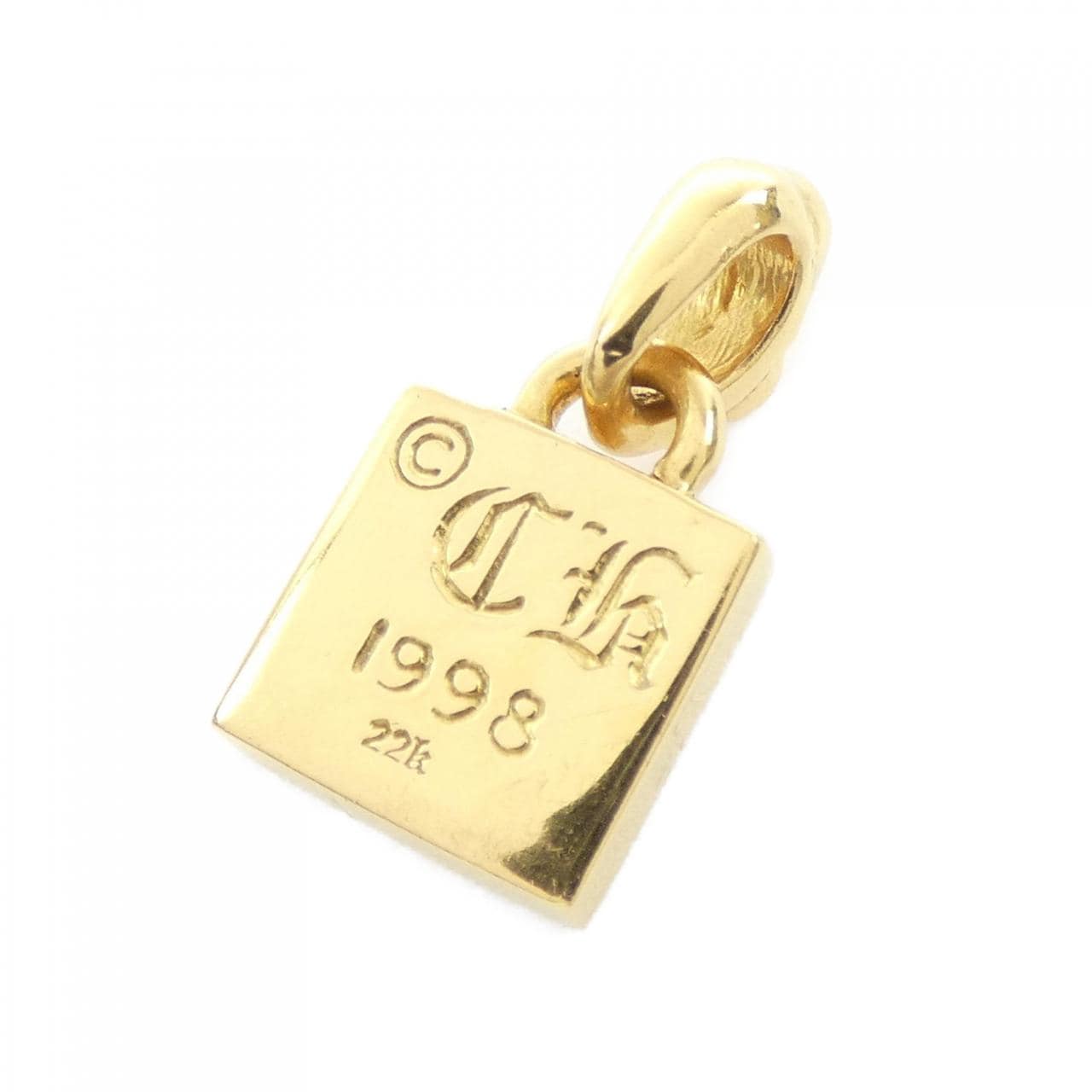 クロムハーツ CHROME HEARTS FRAMED GLD CH PLUS PAVE DMND 202033725GLDXXX144 PENDANT