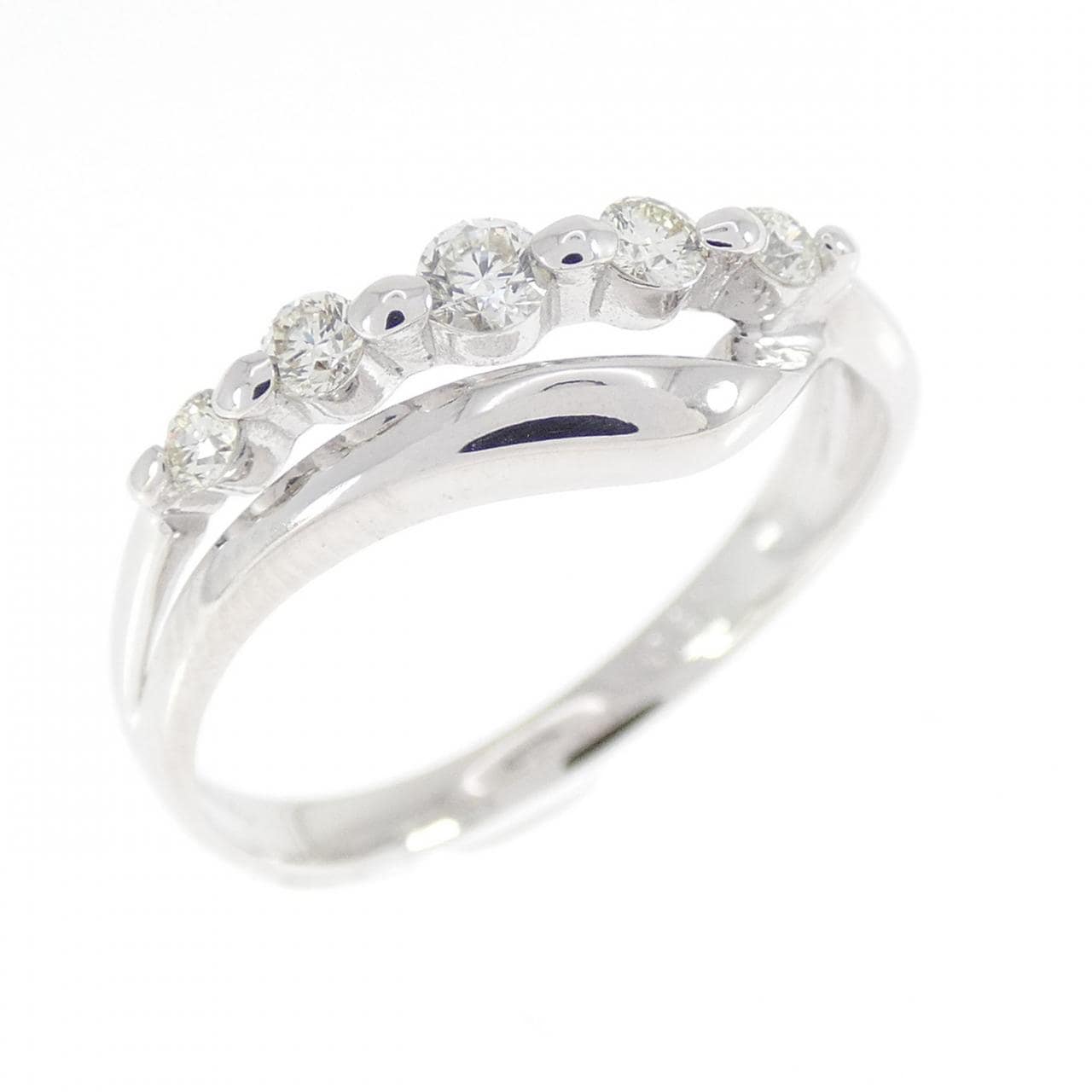 K18WG ダイヤモンド リング 0.20CT