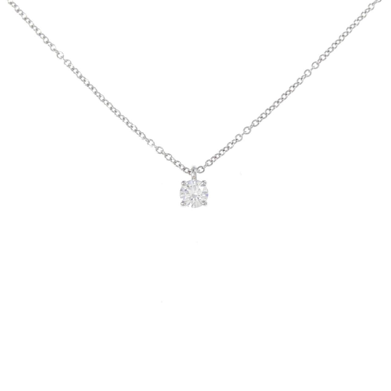 TIFFANY Solitaire Necklace 0.22CT E IF 3EXT
