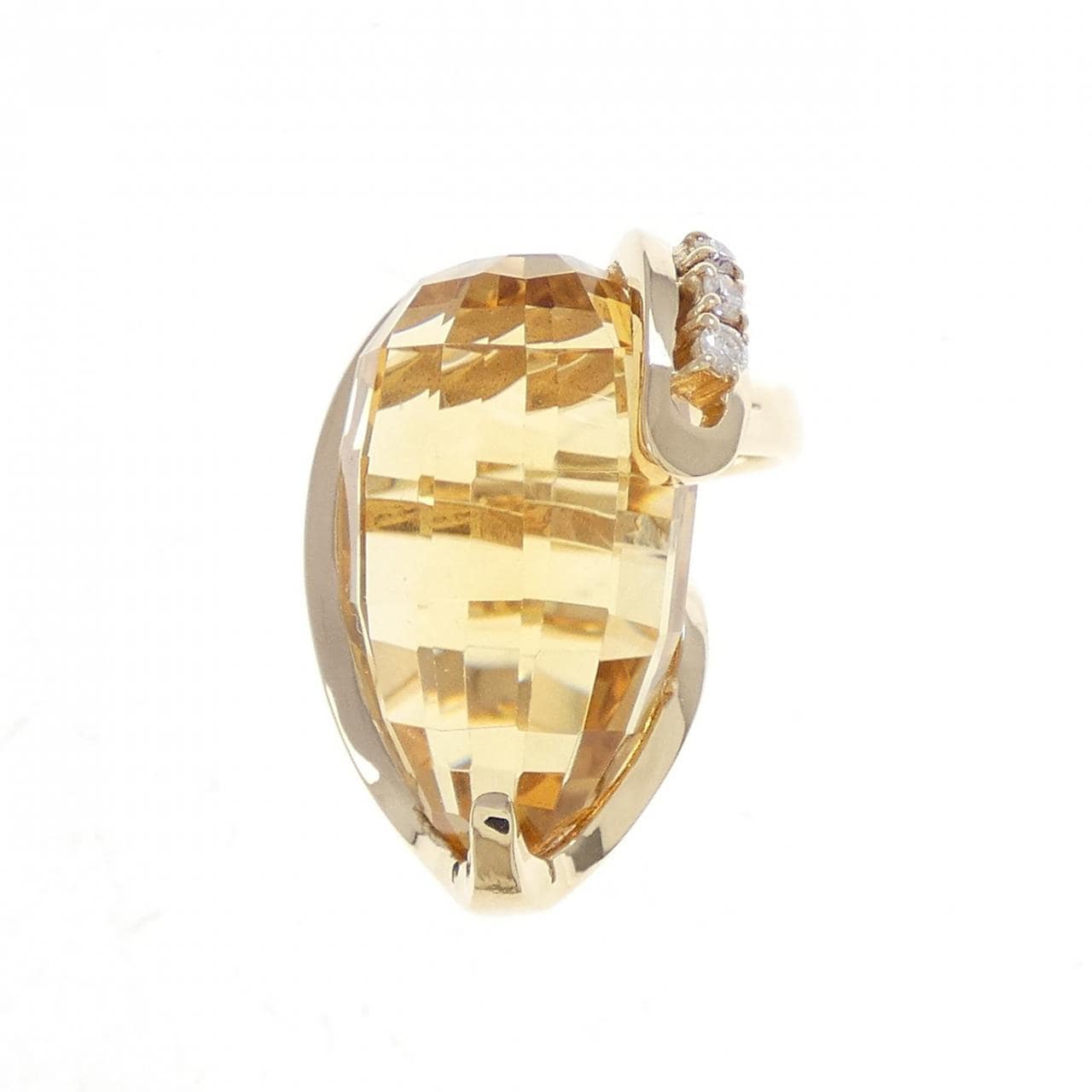 K18YG シトリン リング