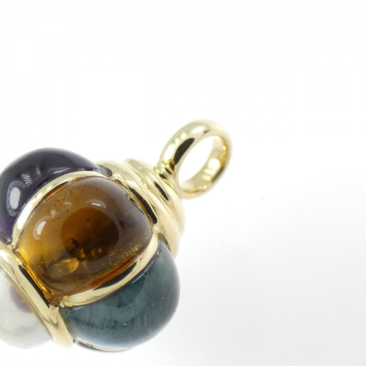 K18YG カラーストーン ペンダント