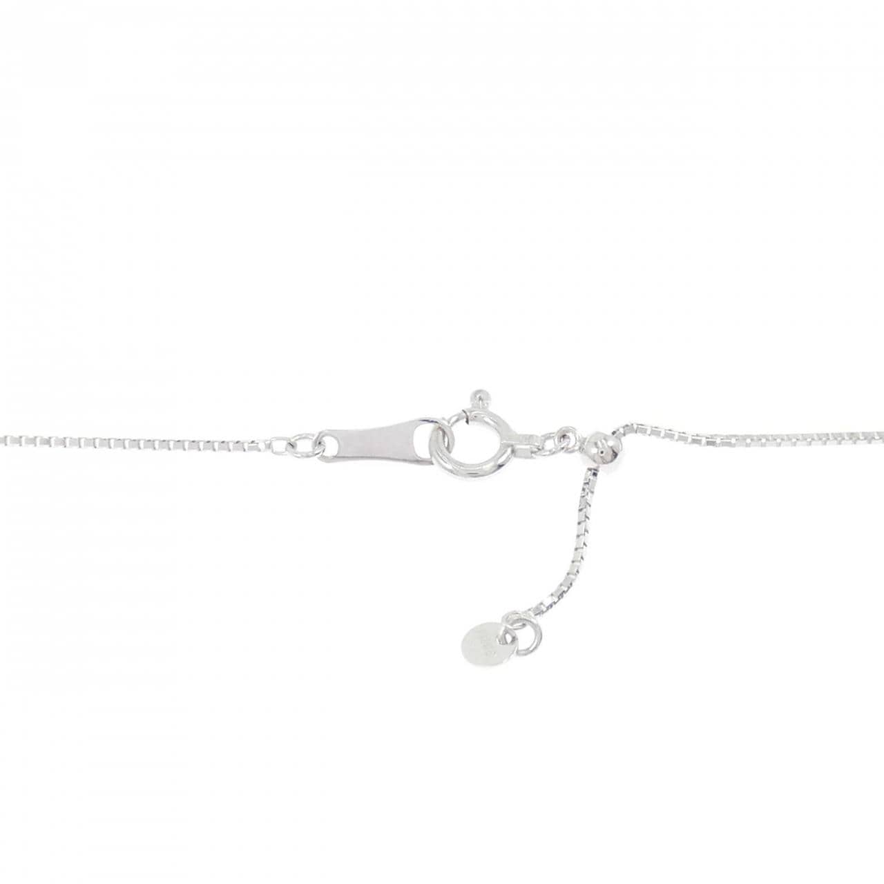 K18WG ダイヤモンド ネックレス 0.12CT