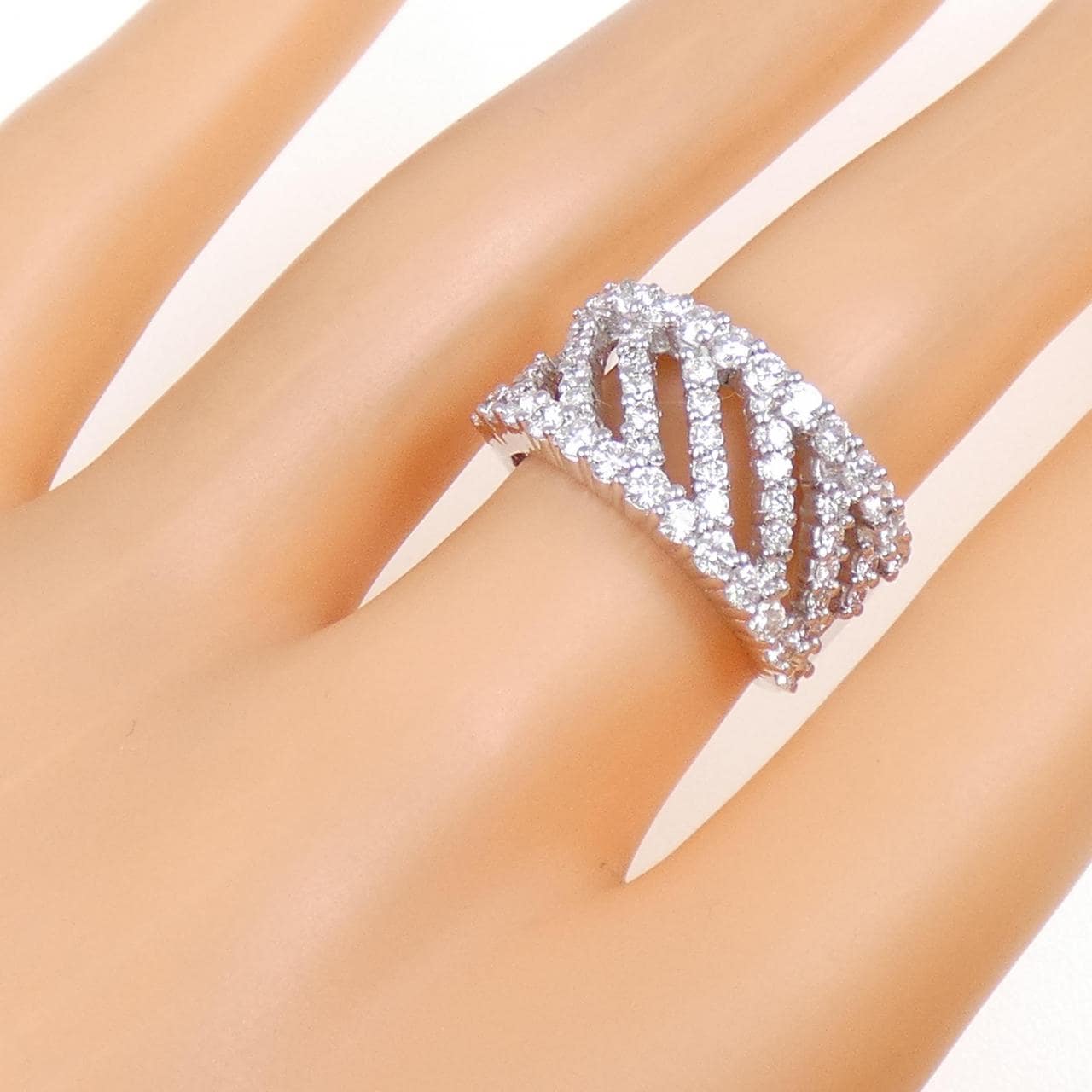 18KWG ダイヤモンド リング 1.28CT