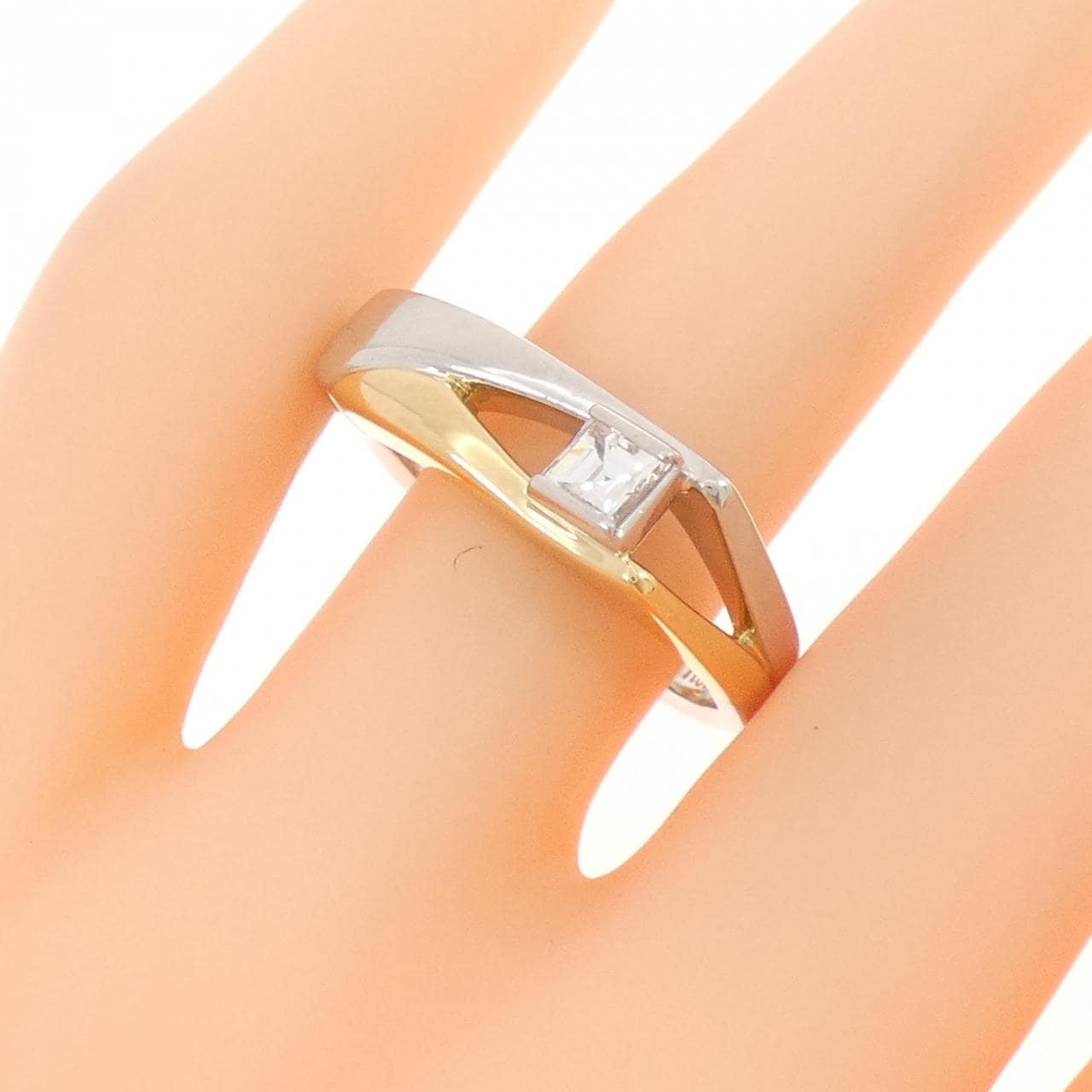 PT900/K18YG ダイヤモンド リング 0.36CT