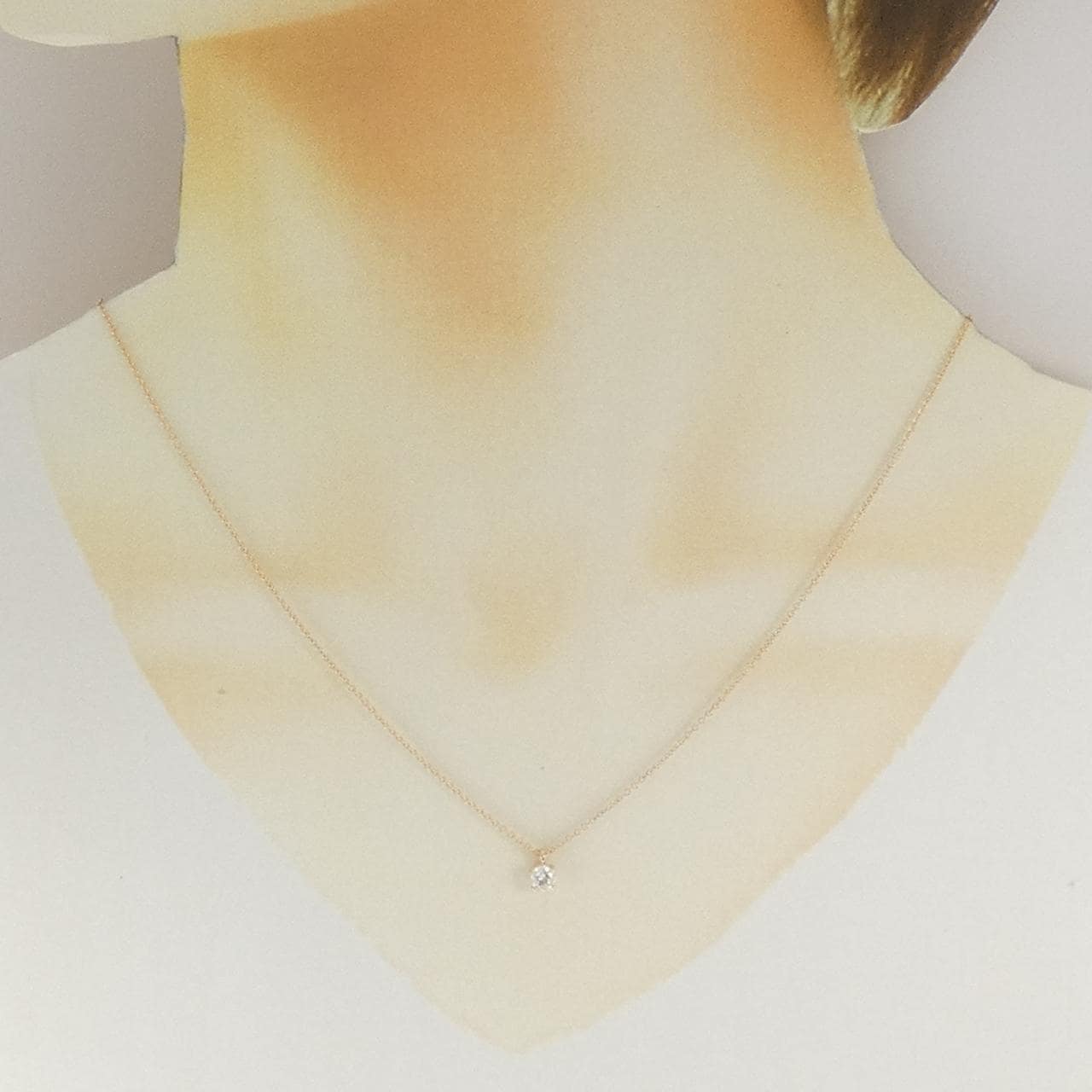 ティファニー ソリティア ネックレス 0.32CT G VVS1 3EXT