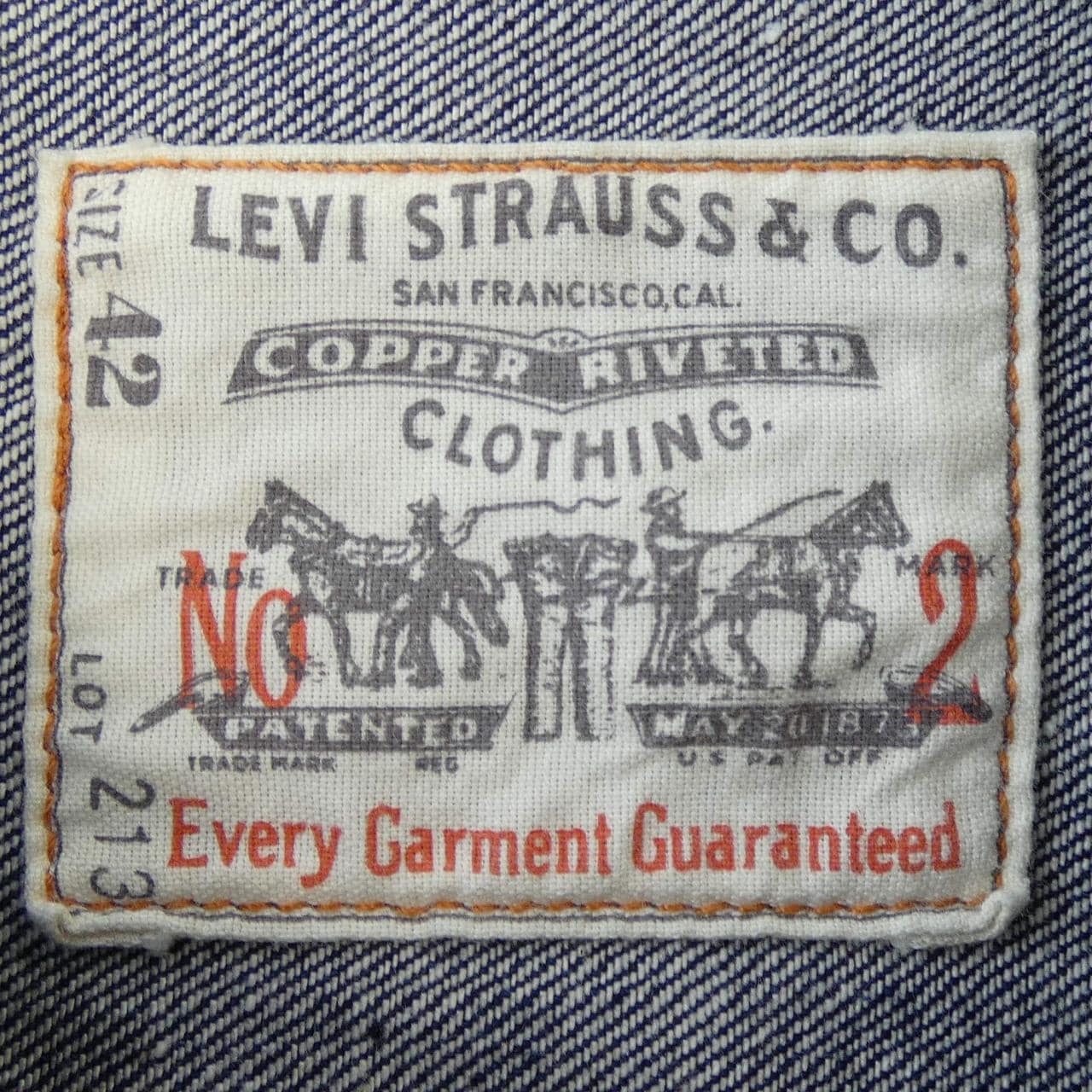 リーバイスヴィンテージクロージン LEVI'S VINTAGE CLOTHING PC9-001L6-0000 デニムジャケット
