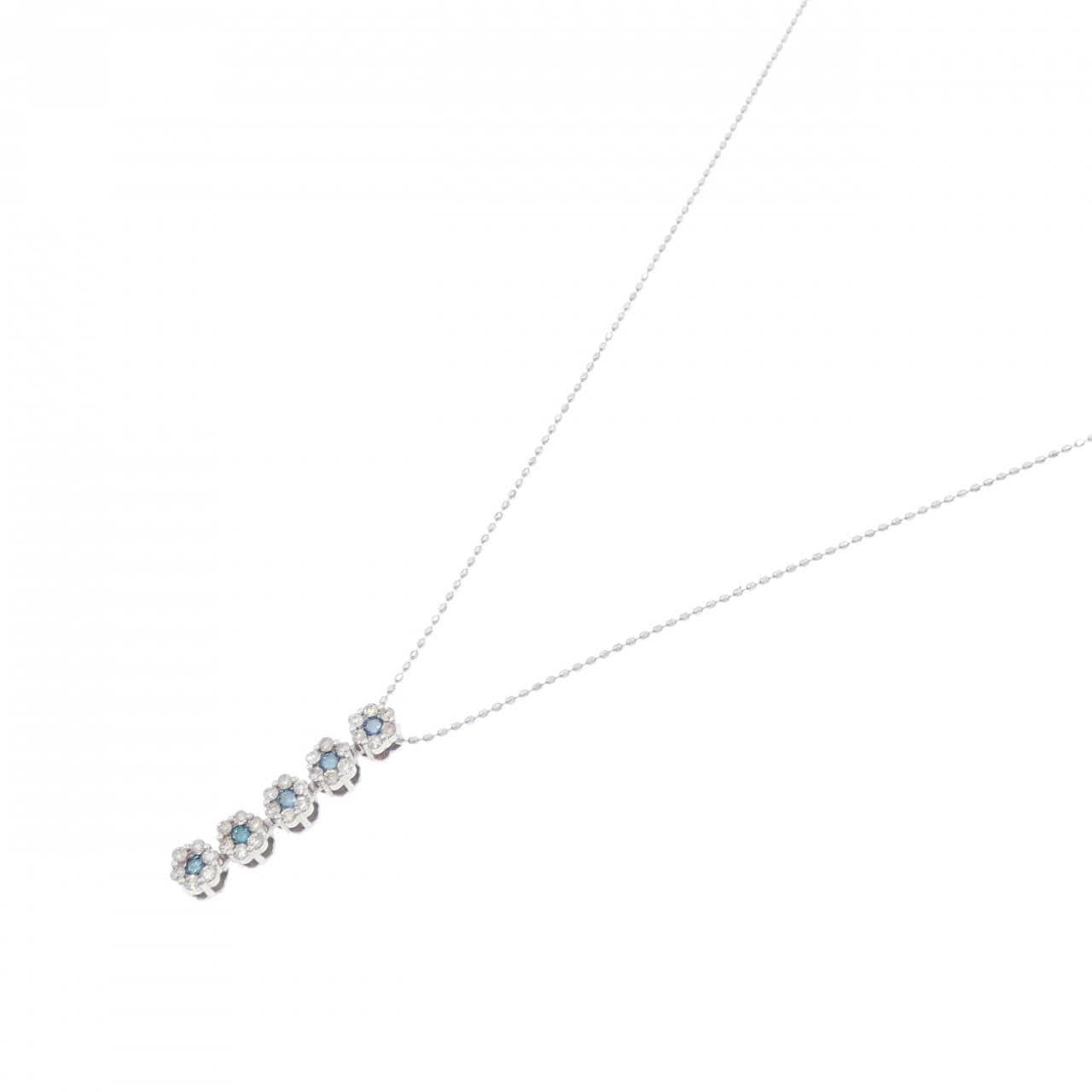 K18WG ダイヤモンド ネックレス 0.50CT