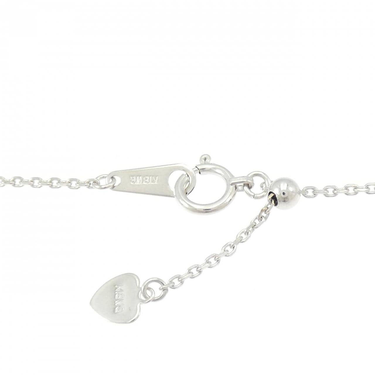 K18WG サファイヤ ネックレス 0.36CT