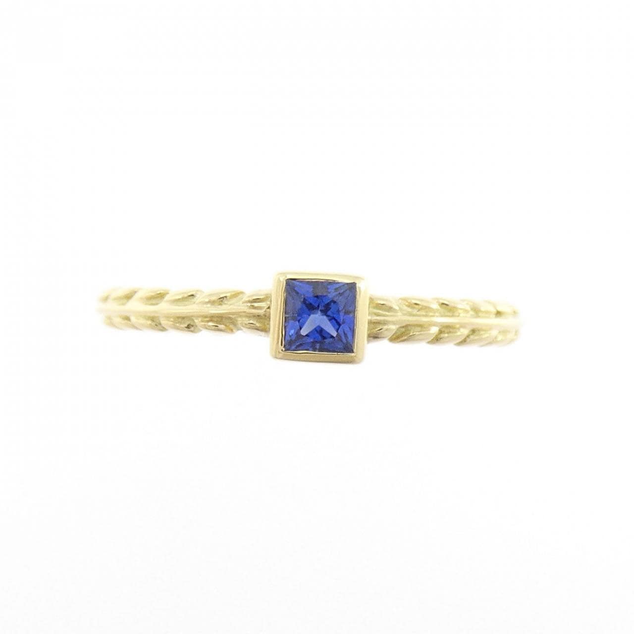 K18YG サファイヤ リング 0.156CT