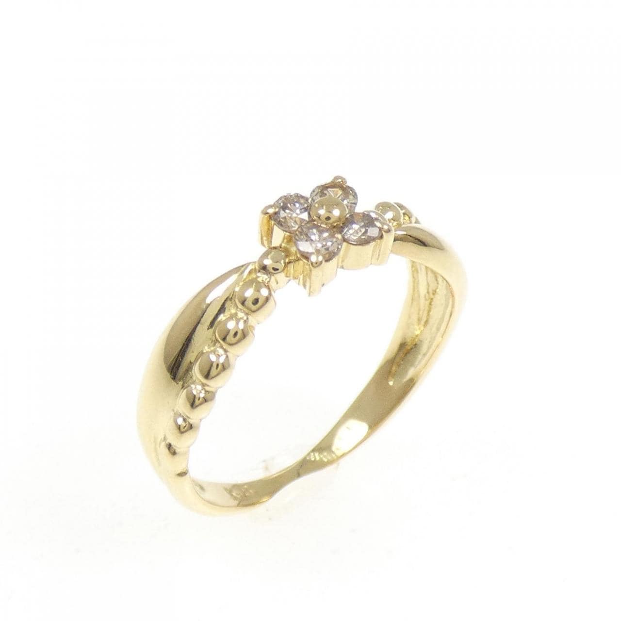 K18YG ダイヤモンド ピンキー リング