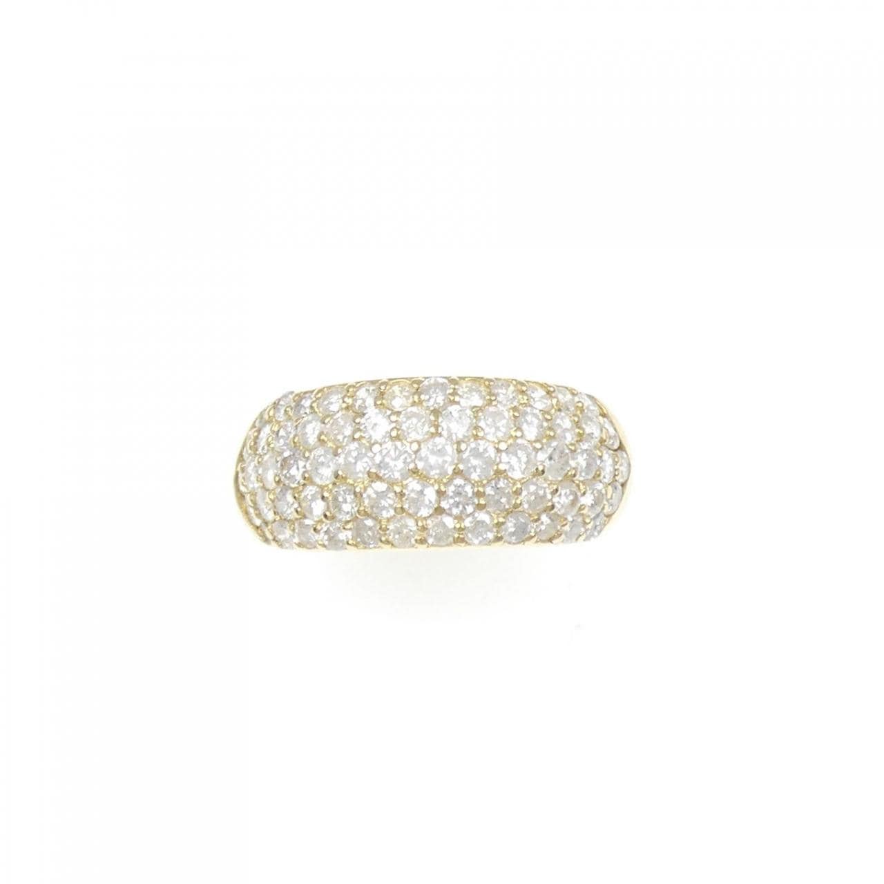 K18YG パヴェ ダイヤモンド リング 2.00CT