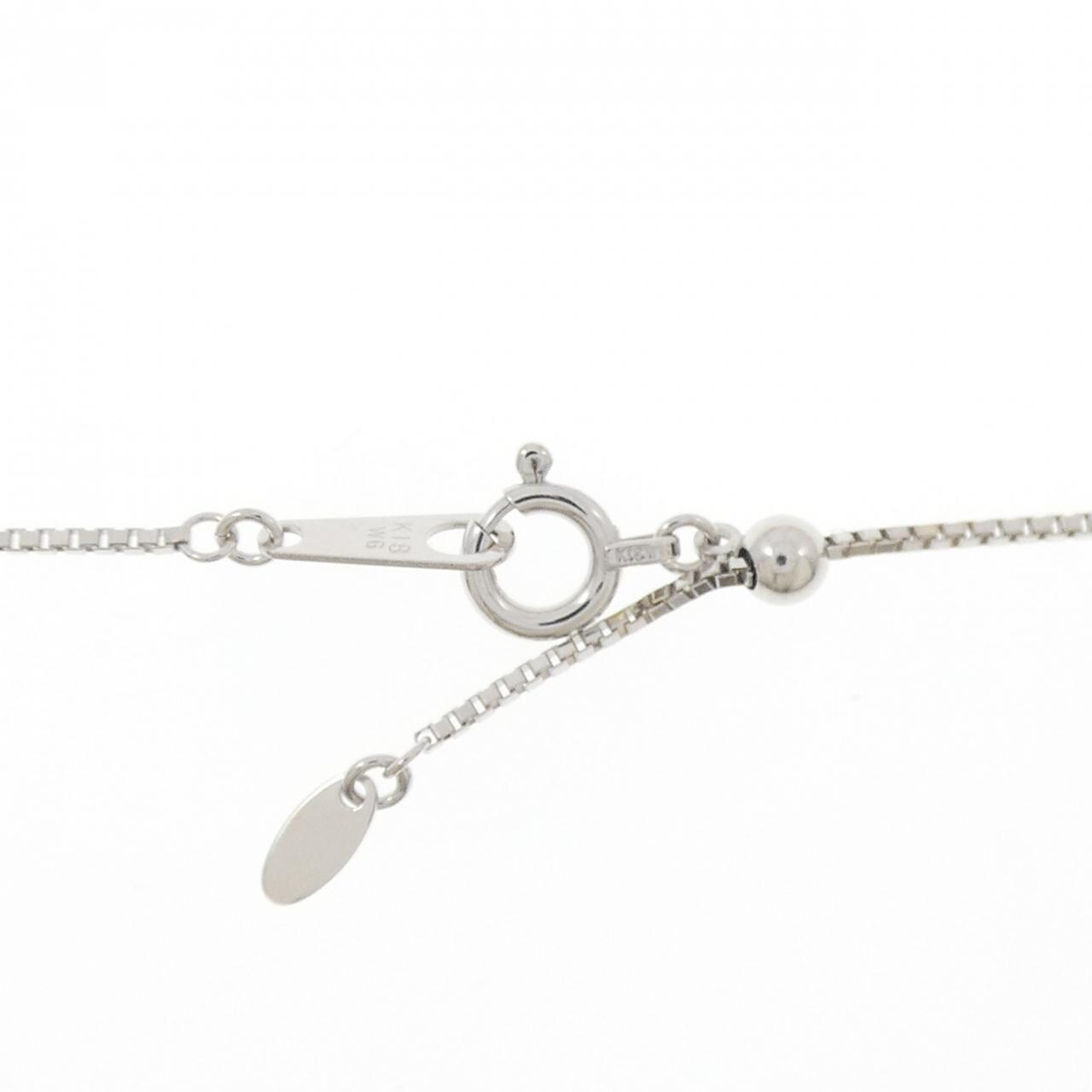 K18WG/K18BG 2WAY クロス ダイヤモンド ネックレス 0.50CT