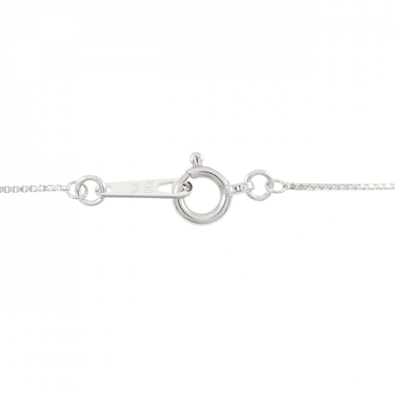 K10WG ダイヤモンド ネックレス 0.15CT