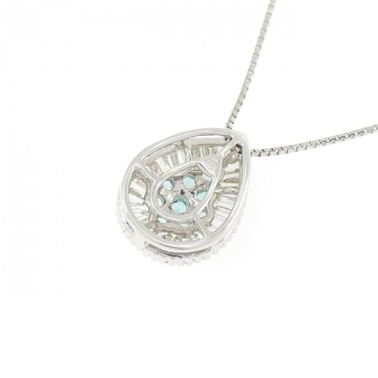 PT950/PT850 トルマリン ネックレス 0.35CT