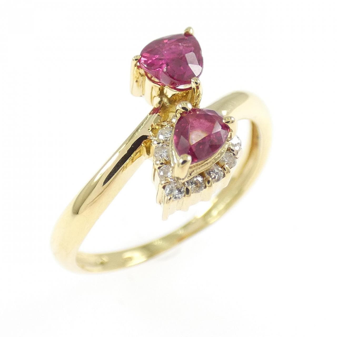 K18YG ルビー リング