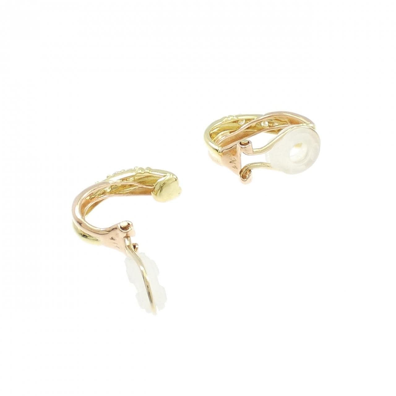 K18YG/K18PG ダイヤモンド イヤリング 0.28CT