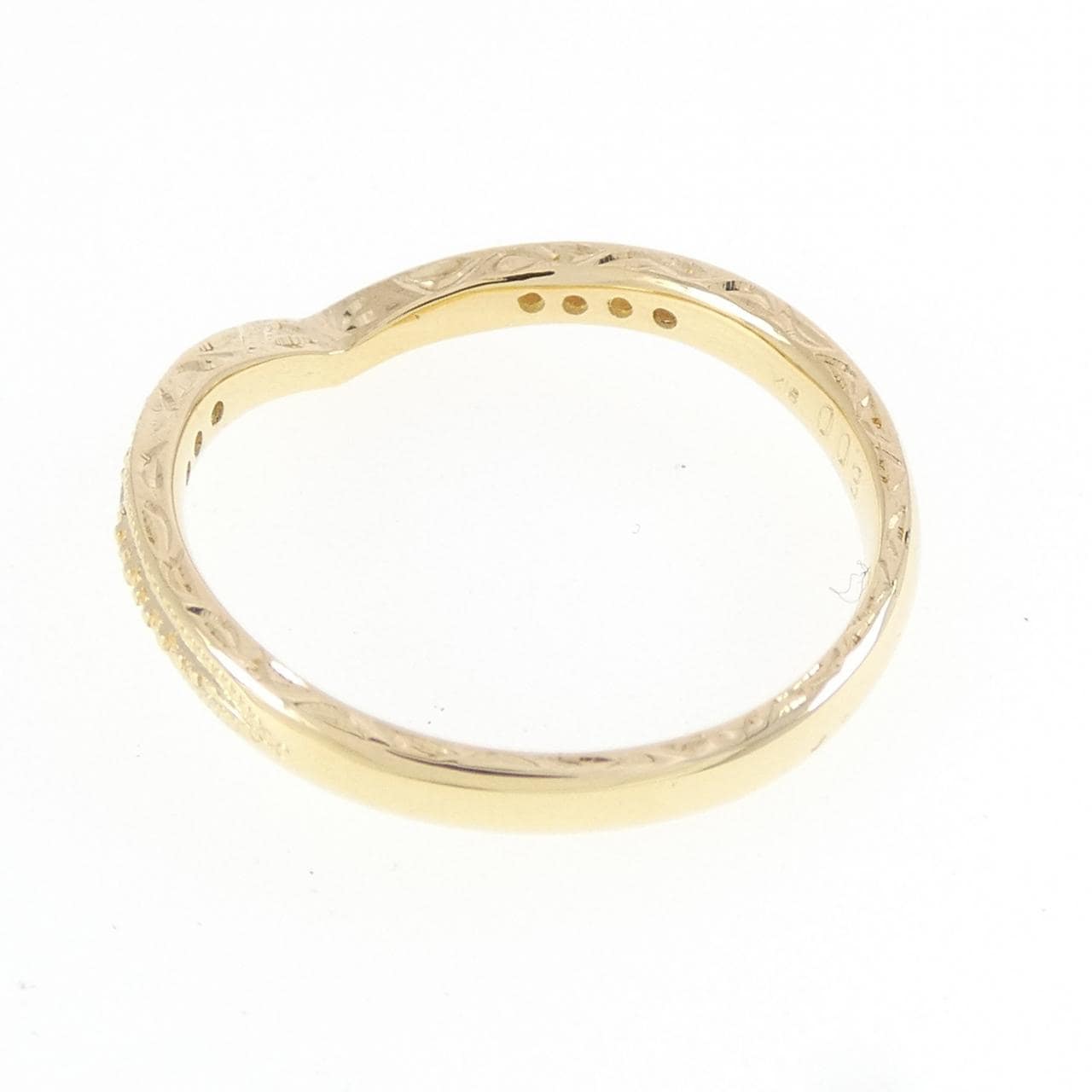K18YG ダイヤモンド リング 0.03CT