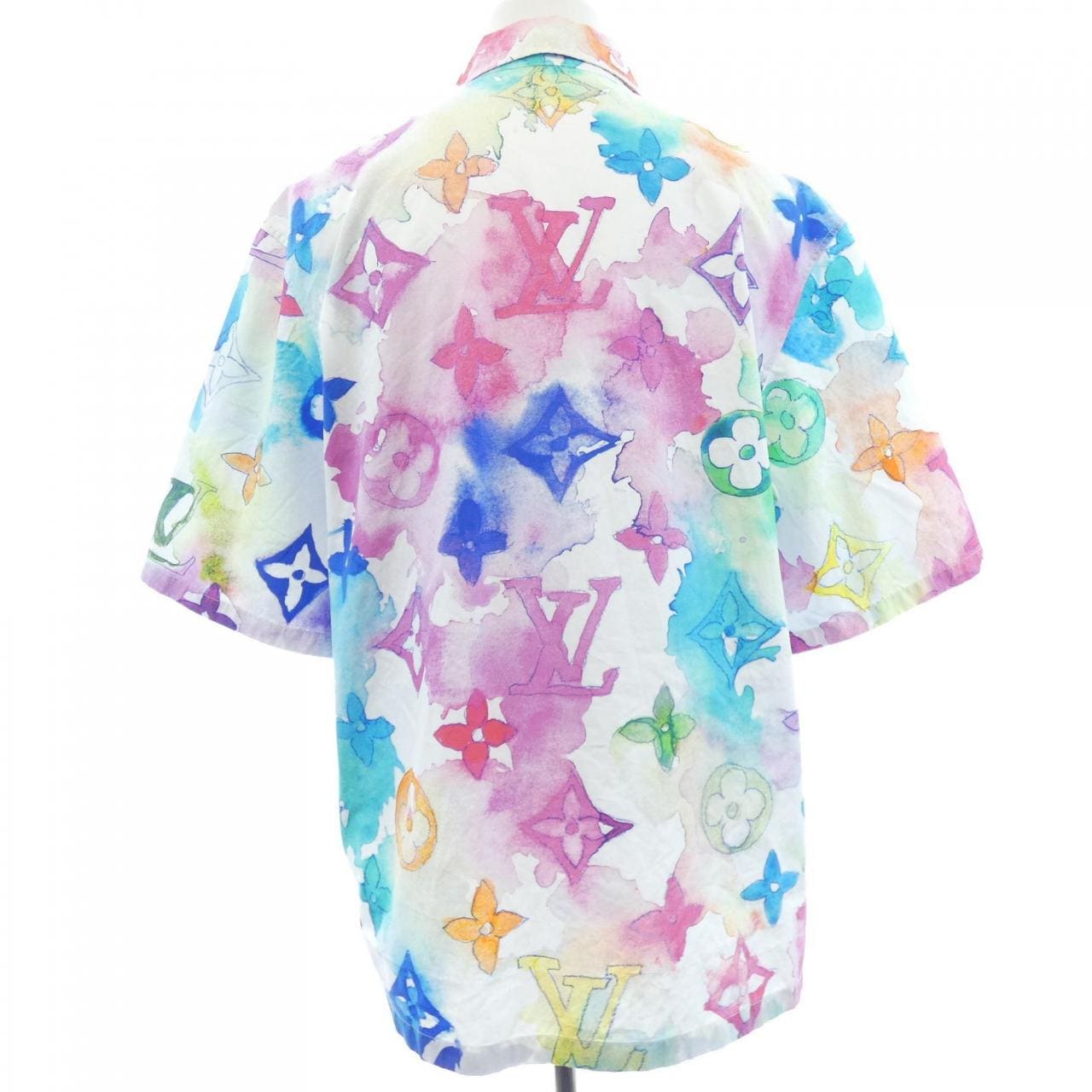 ルイヴィトン LOUIS VUITTON マルチカラー ウォーターカラー HLS02WBT3 S／Sシャツ