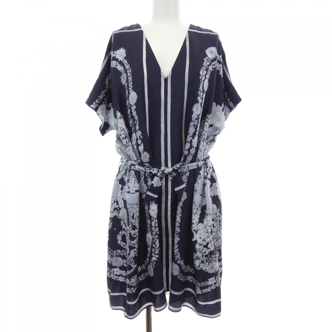 エルメス HERMES BRIDE DE GALA EN FLEURS 5E0645DQ ツイルレーヌ ワンピース