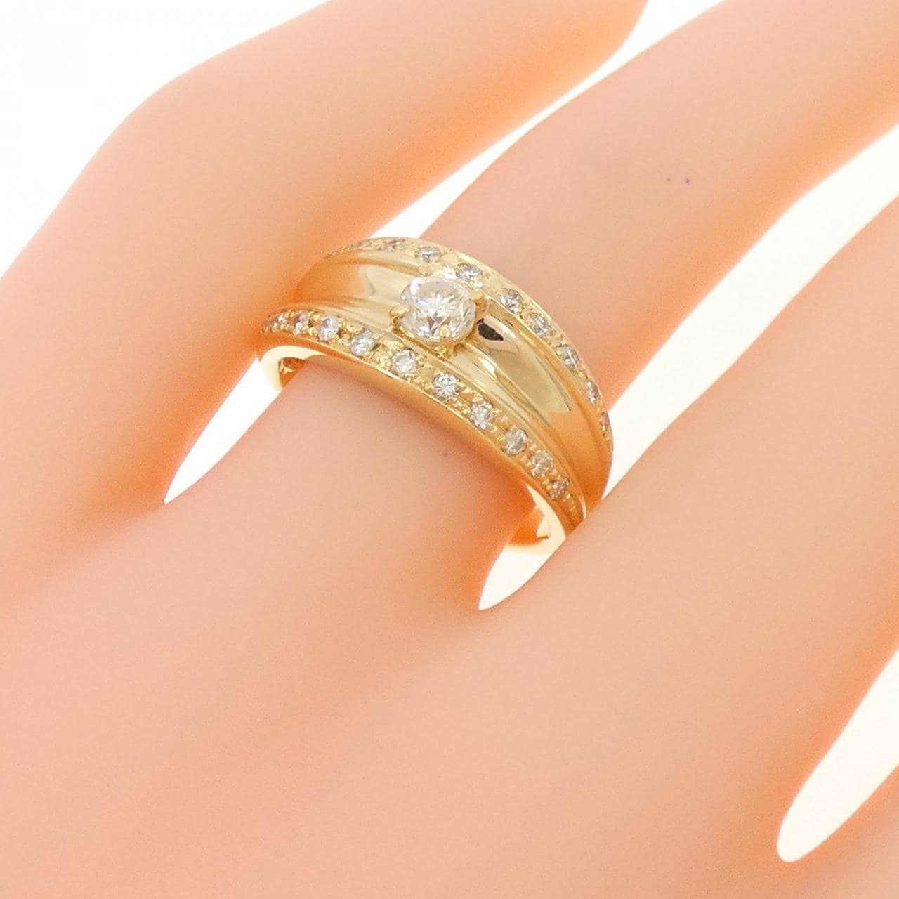 K18YG ダイヤモンド リング 0.51CT