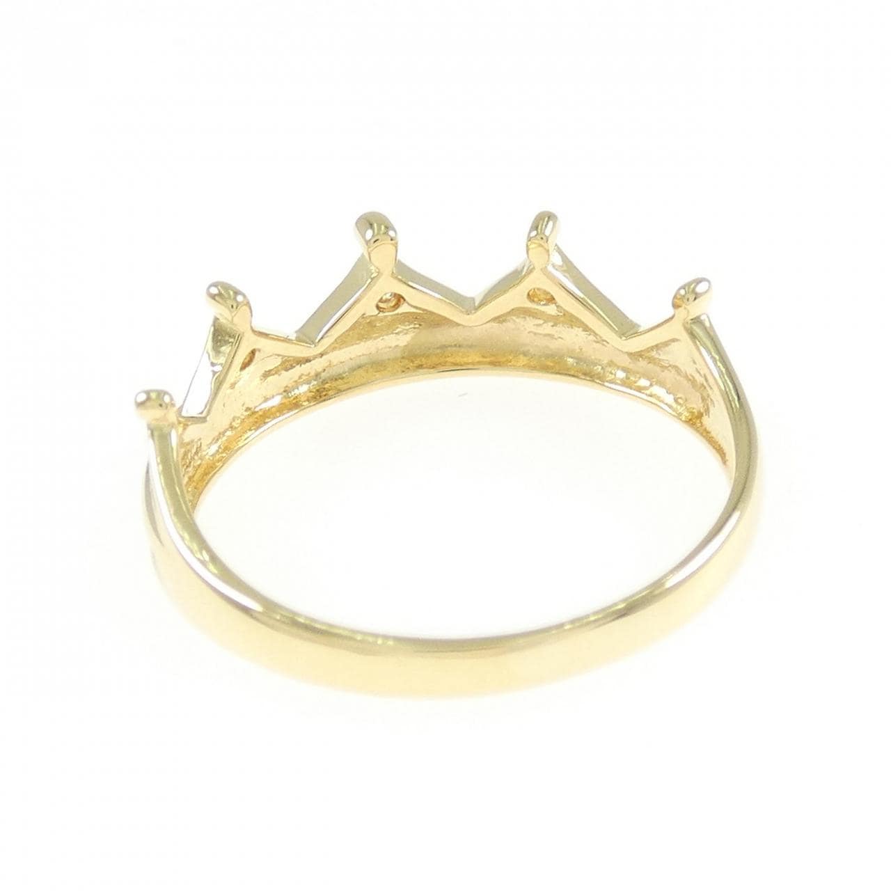 K18YG クラウン ダイヤモンド リング 0.02CT