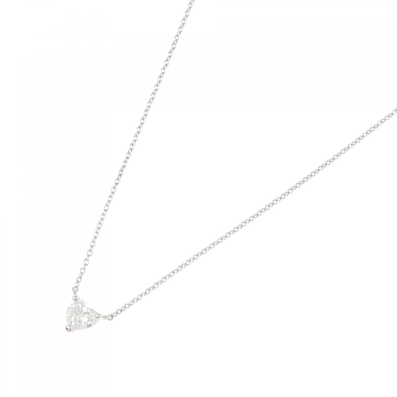 【リメイク】PT900/PT850 ダイヤモンド ネックレス 0.346CT F SI2 ハートシェイプ