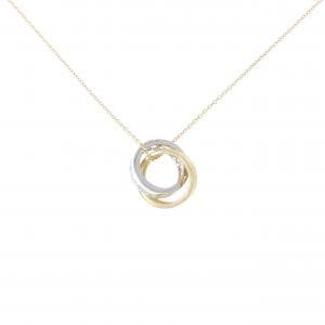 K18YG/K18WG ダイヤモンド ネックレス 0.32CT