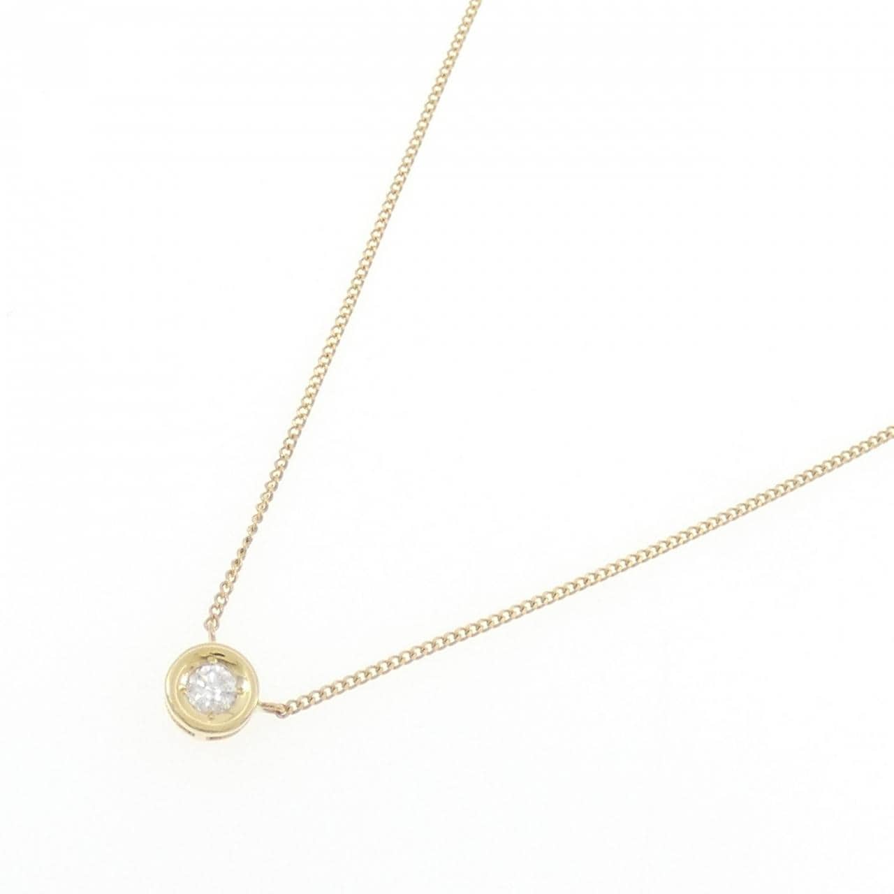K18YG ダイヤモンド ネックレス 0.15CT