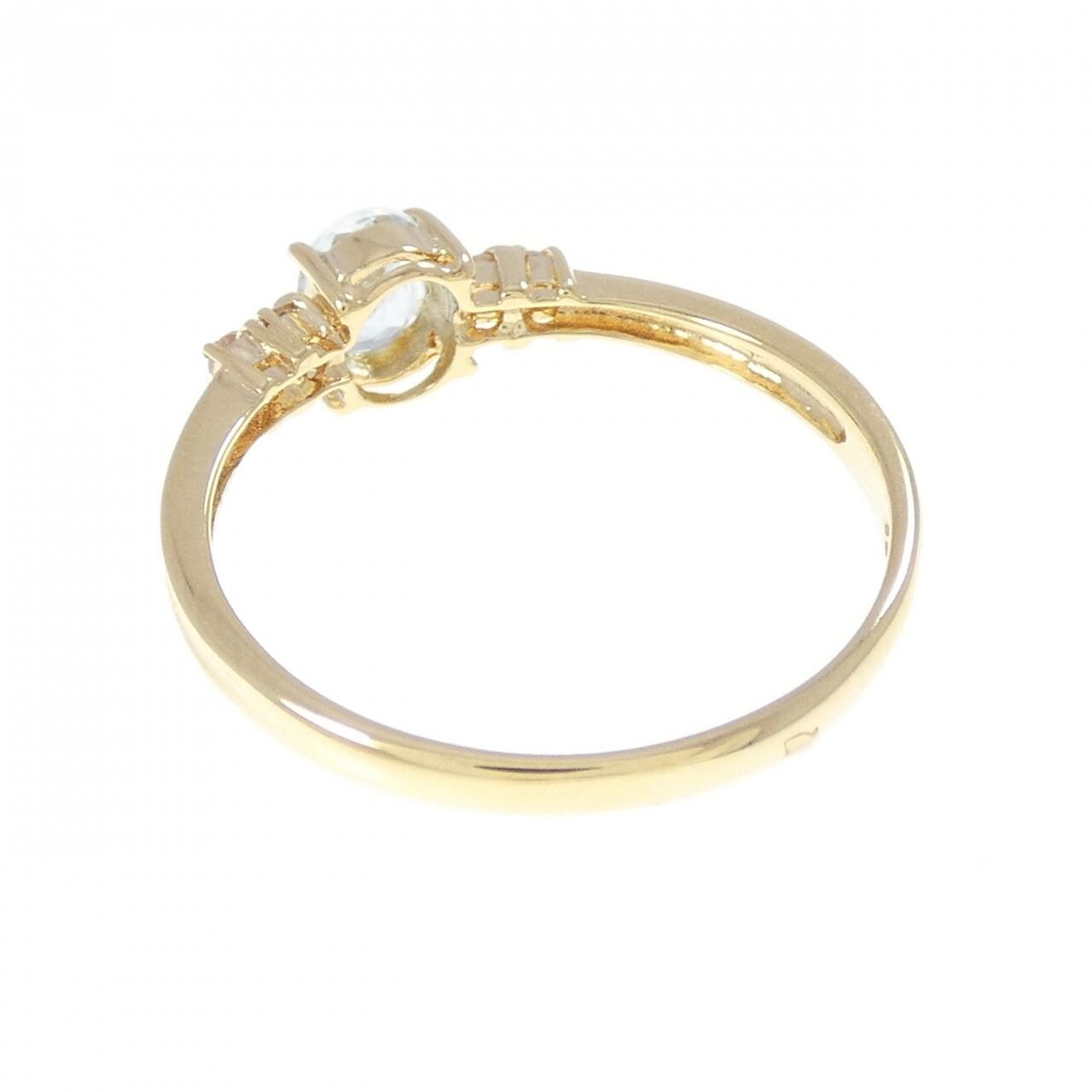 K18YG アクアマリン リング