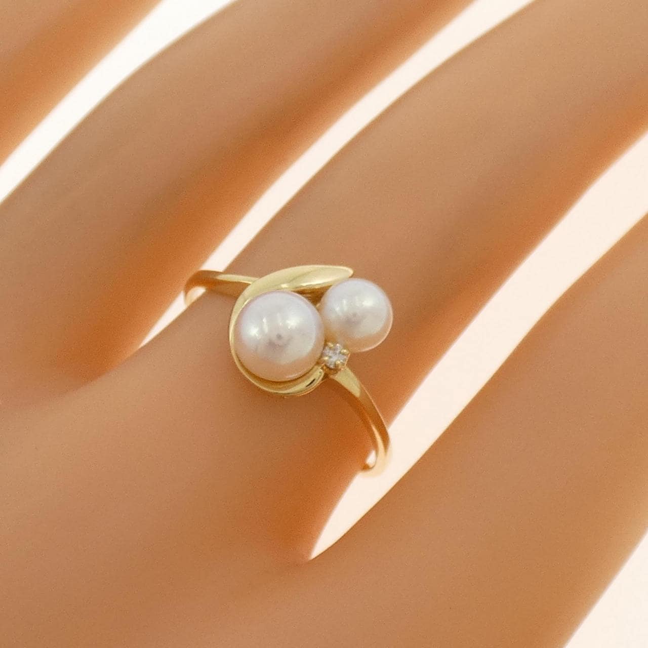 K18YG アコヤパール リング