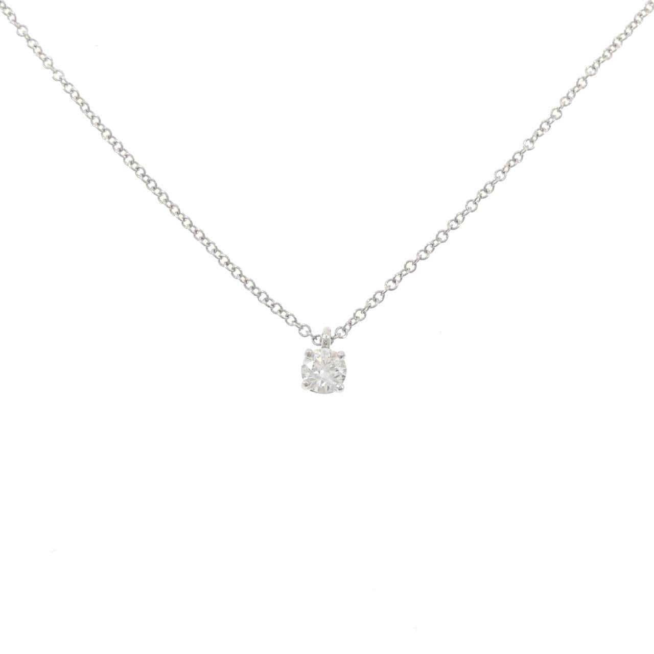 ティファニー ソリティア ネックレス 0.22CT F VVS2 3EXT