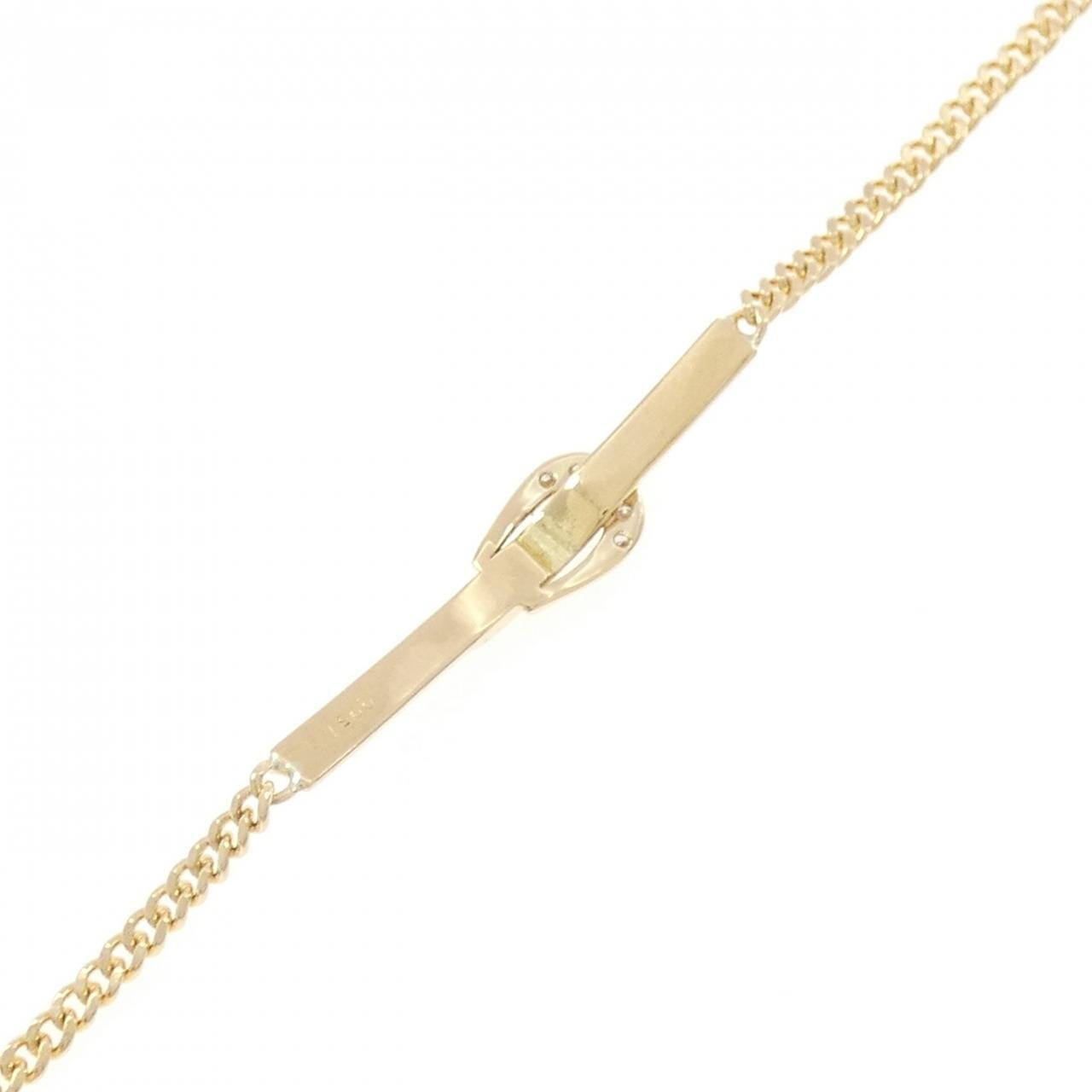K18YG ベルト ダイヤモンド ブレスレット 0.05CT