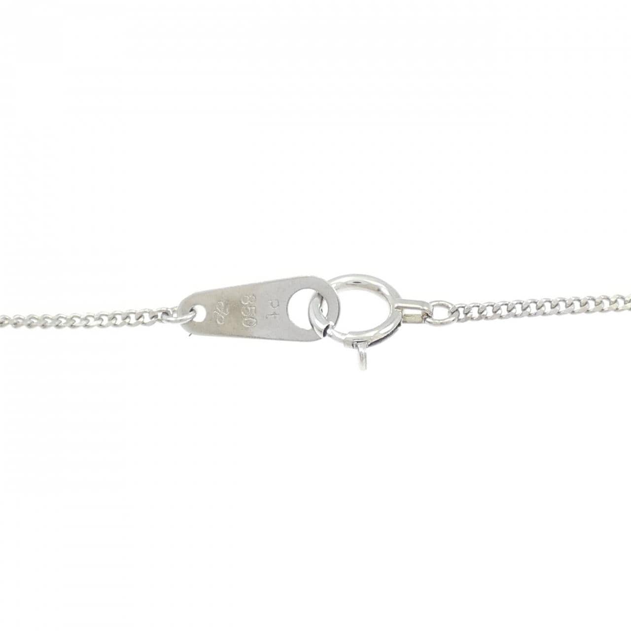 K18YG/K18WG/PT850 2WAY フラワー ダイヤモンド ネックレス 0.18CT