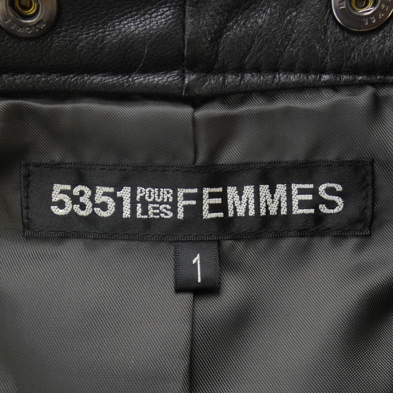 5351 femmes 5351 femmes レザージャケット