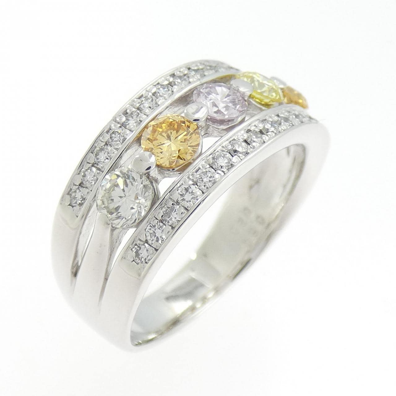 K18WG ダイヤモンド リング 0.80CT