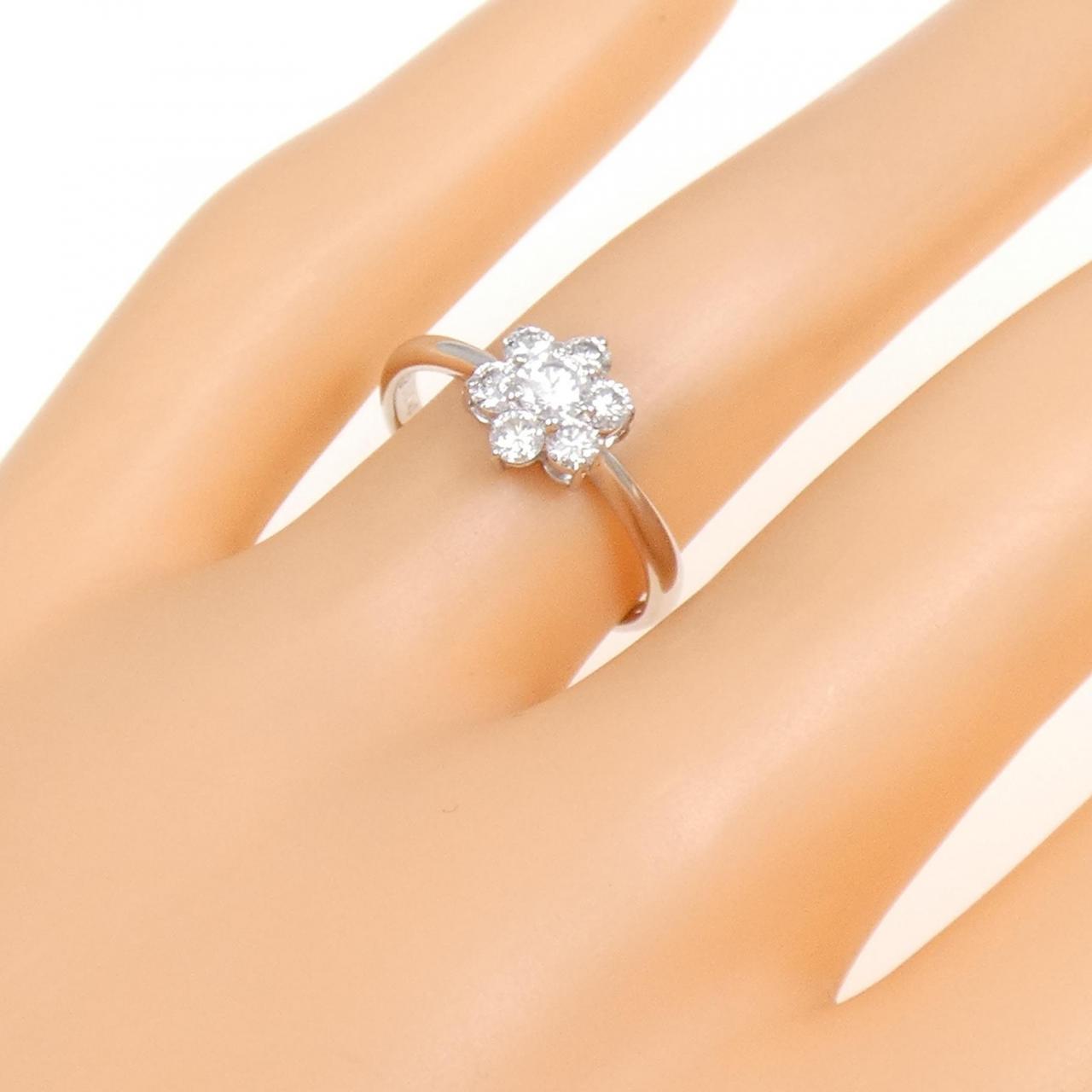 PT フラワー ダイヤモンド リング 0.173CT