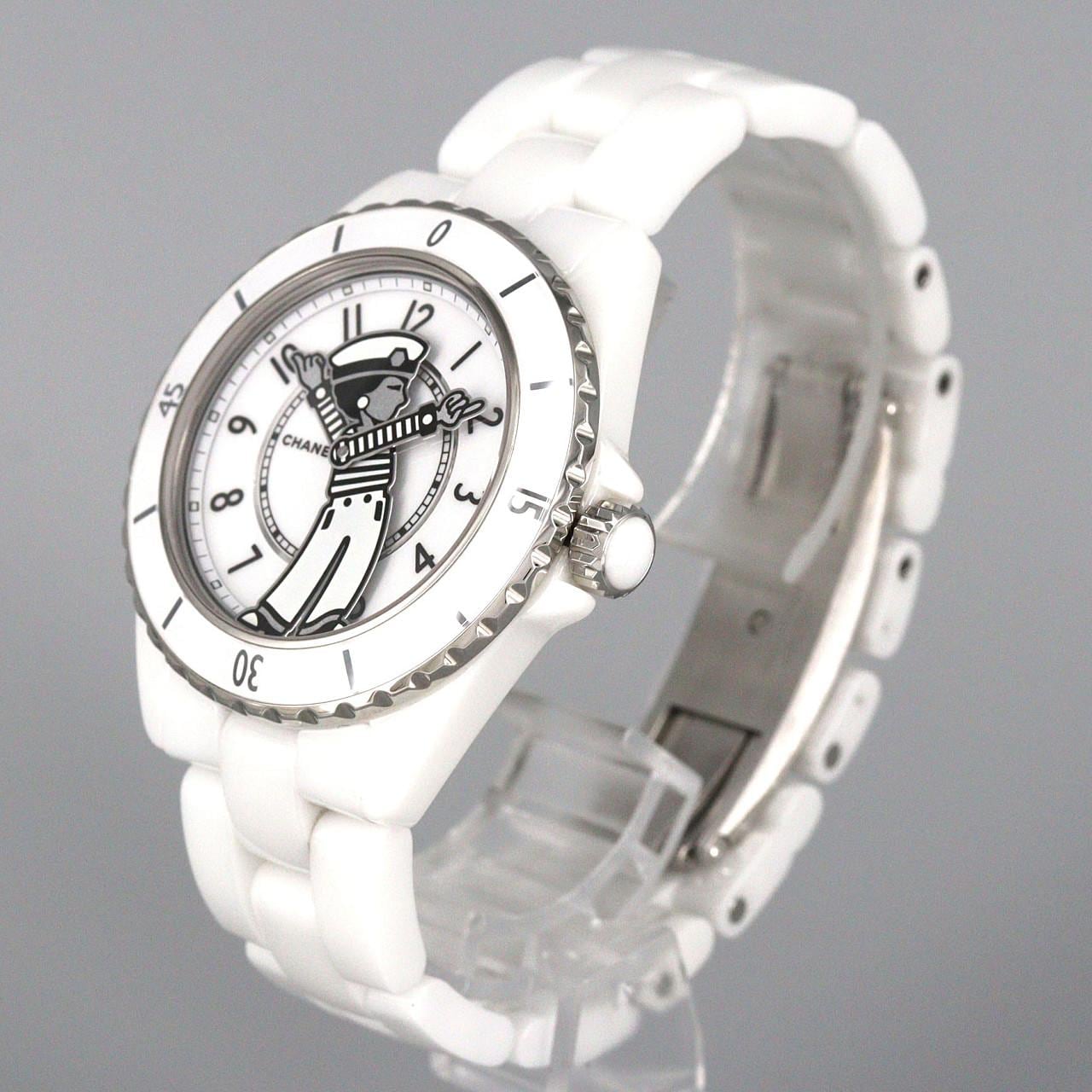 シャネル マドモアゼルJ12ラパウザ 38mmセラミック LIMITED H7481 セラミック 自動巻