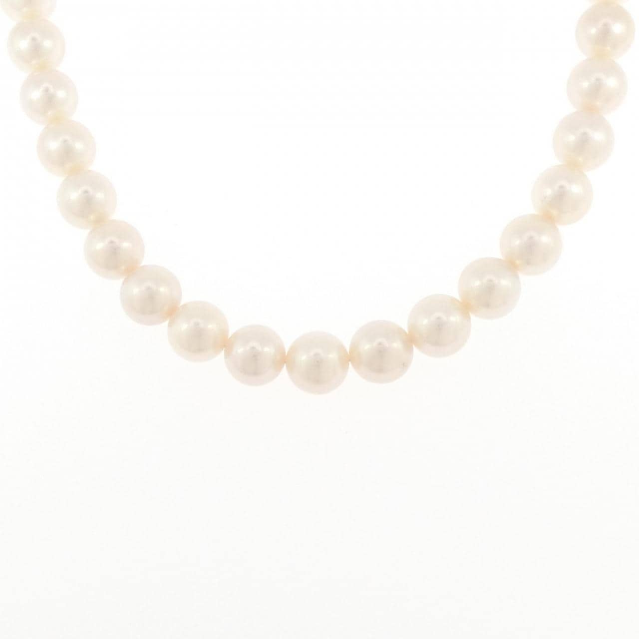 シルバークラスプ アコヤパール ネックレス 9-9.5mm