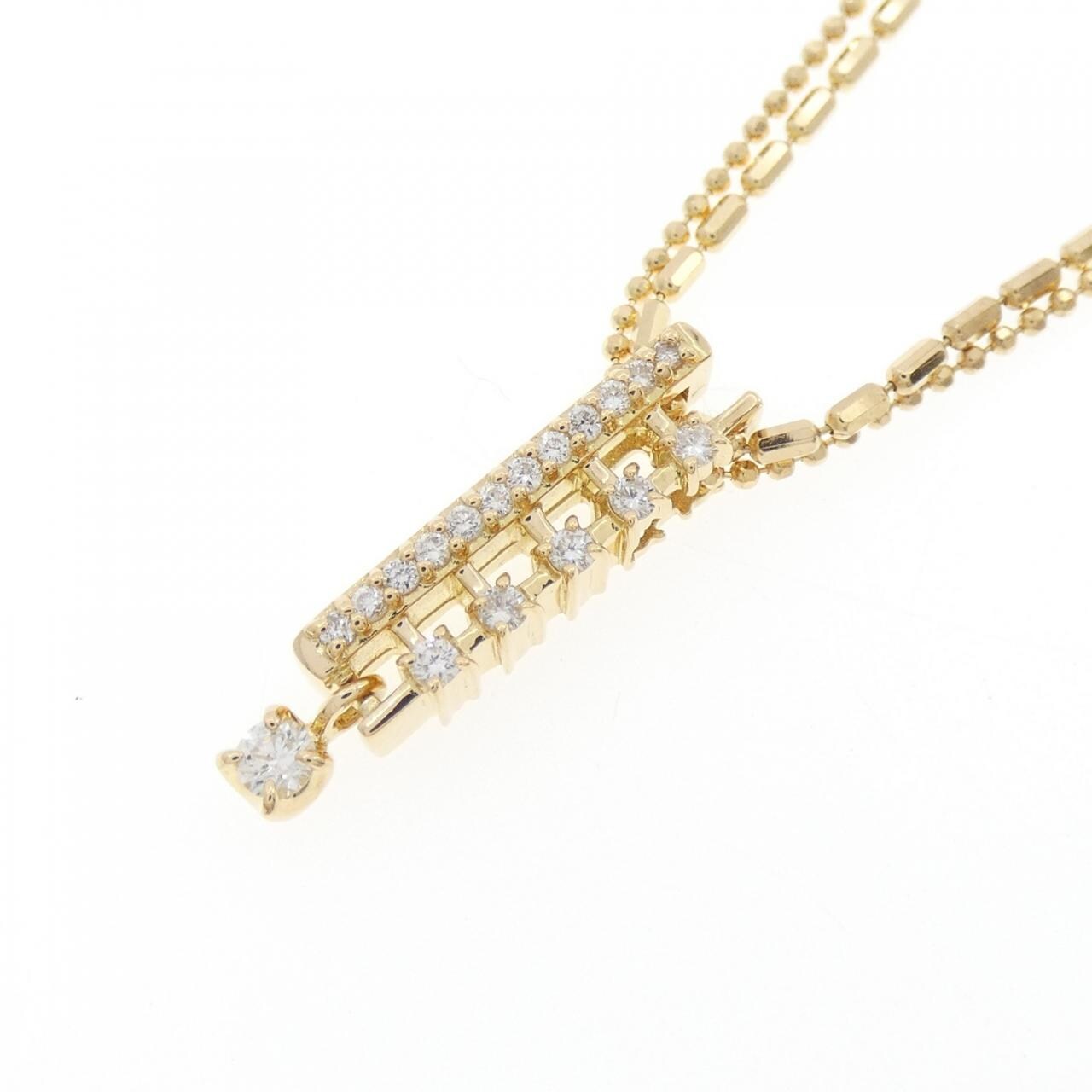 K18YG ダイヤモンド ネックレス 0.23CT