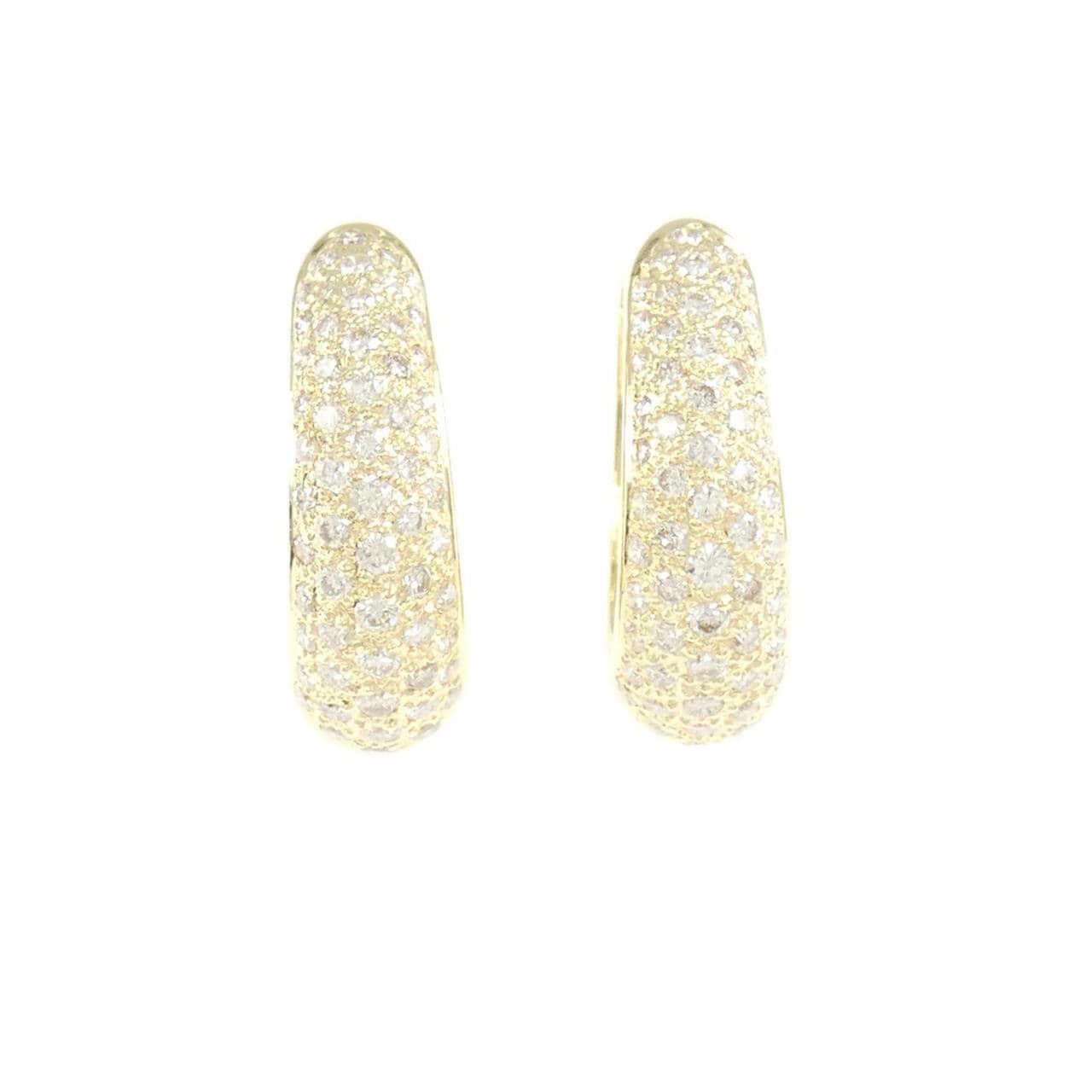 K18YG ダイヤモンド ピアス 2.00CT