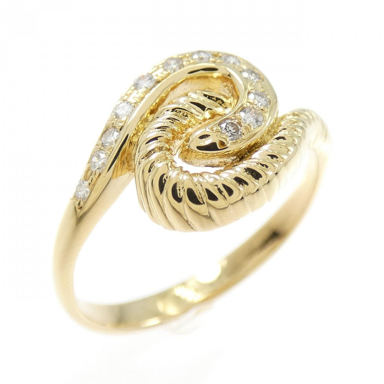 K18YG ダイヤモンド リング 0.10CT