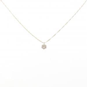 K18YG ソリティア ダイヤモンド ネックレス 0.300CT