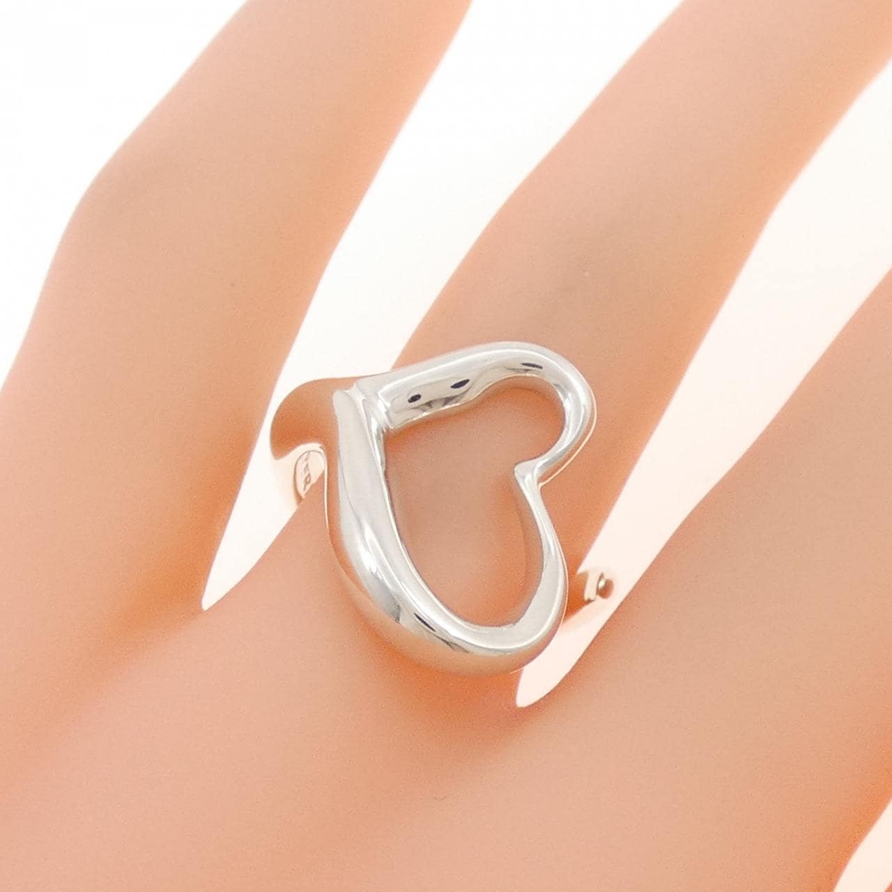 ティファニー オープンハート リング