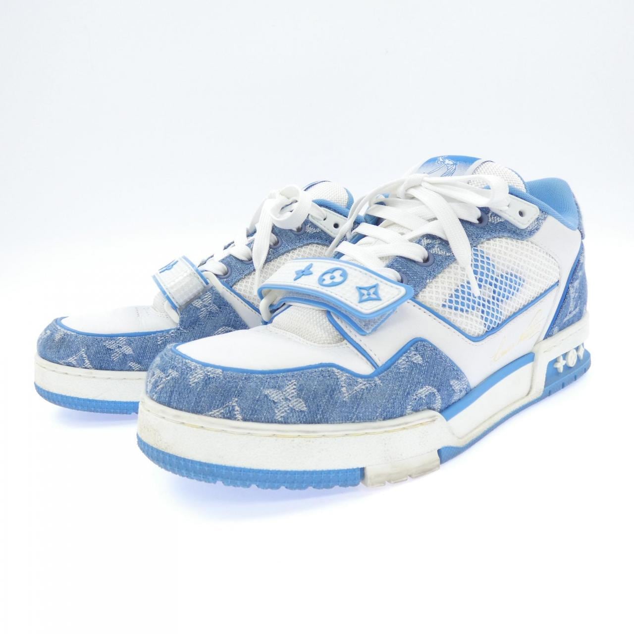 ルイヴィトン LOUIS VUITTON LVトレイナーライン モノグラムデニム スニーカー