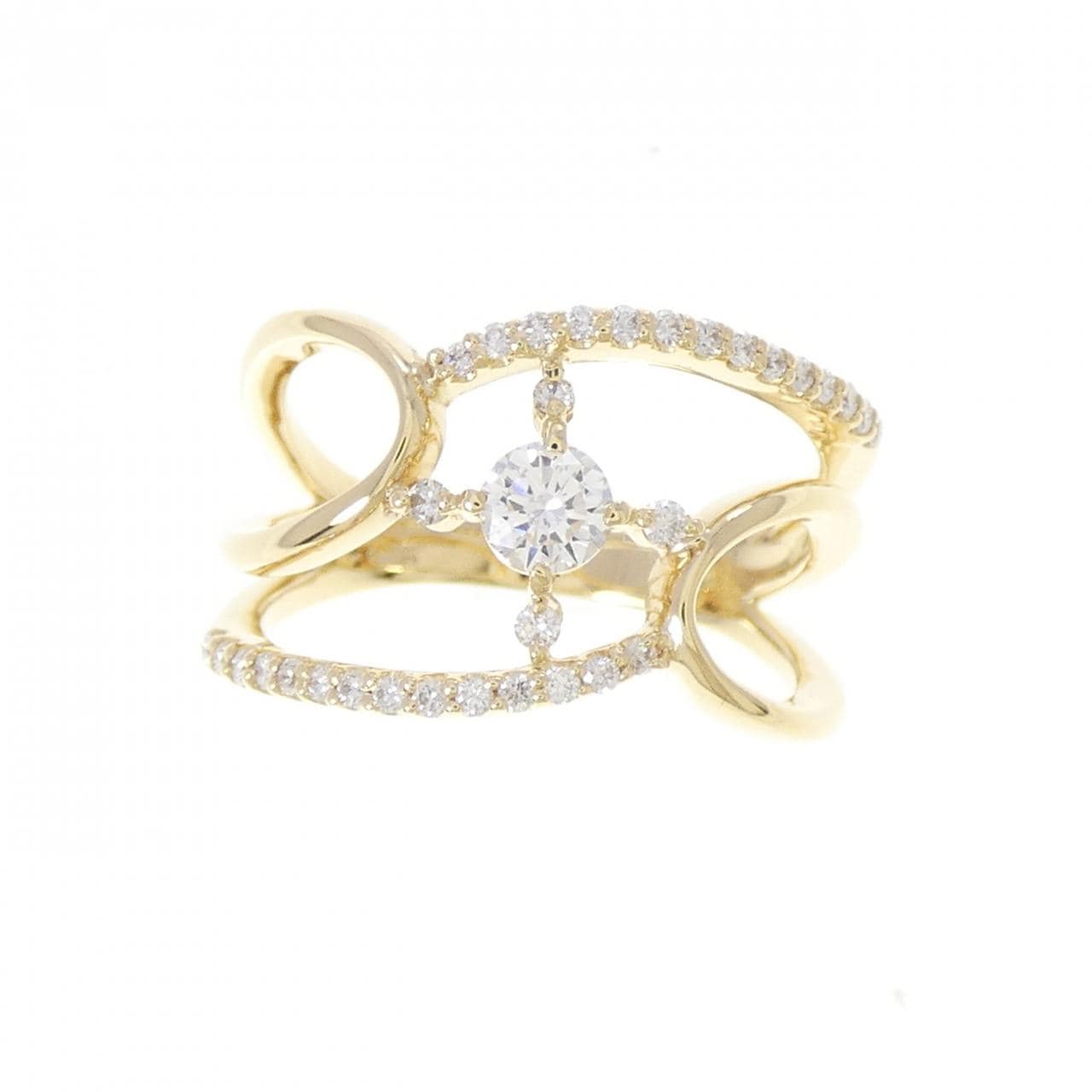 K18YG ダイヤモンド リング 0.228CT