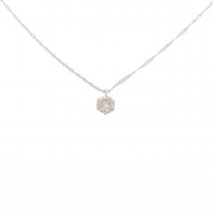 PT900/PT850 ソリティア ダイヤモンド ネックレス 0.40CT