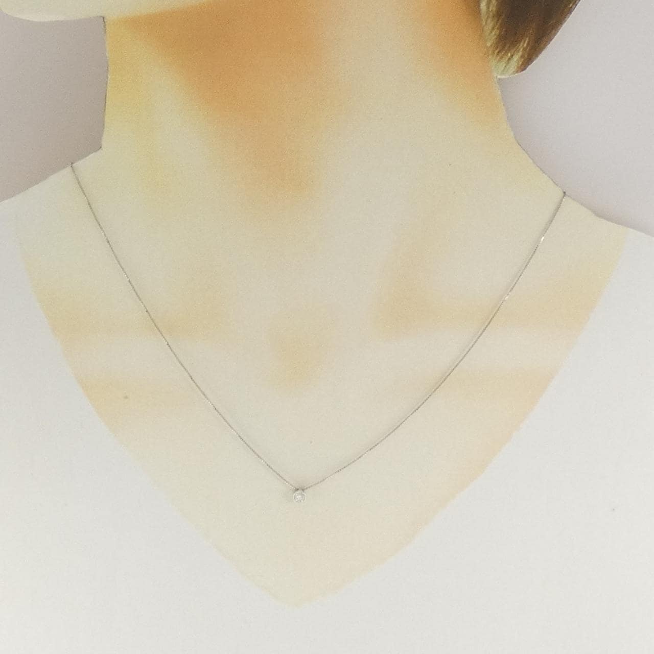 PT900/PT850 ダイヤモンド ネックレス 0.11CT
