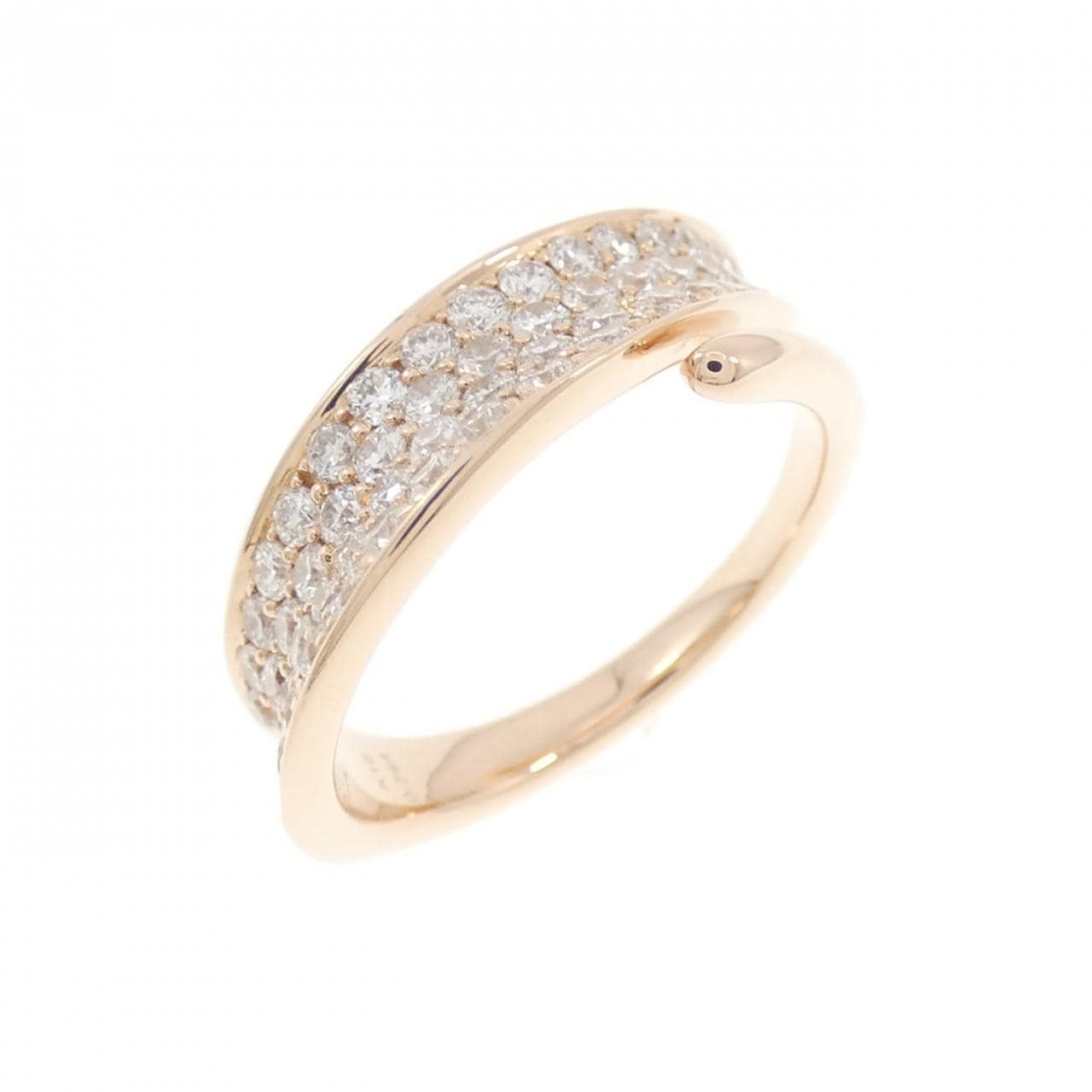 K18PG ダイヤモンド ピンキーリング 0.744CT